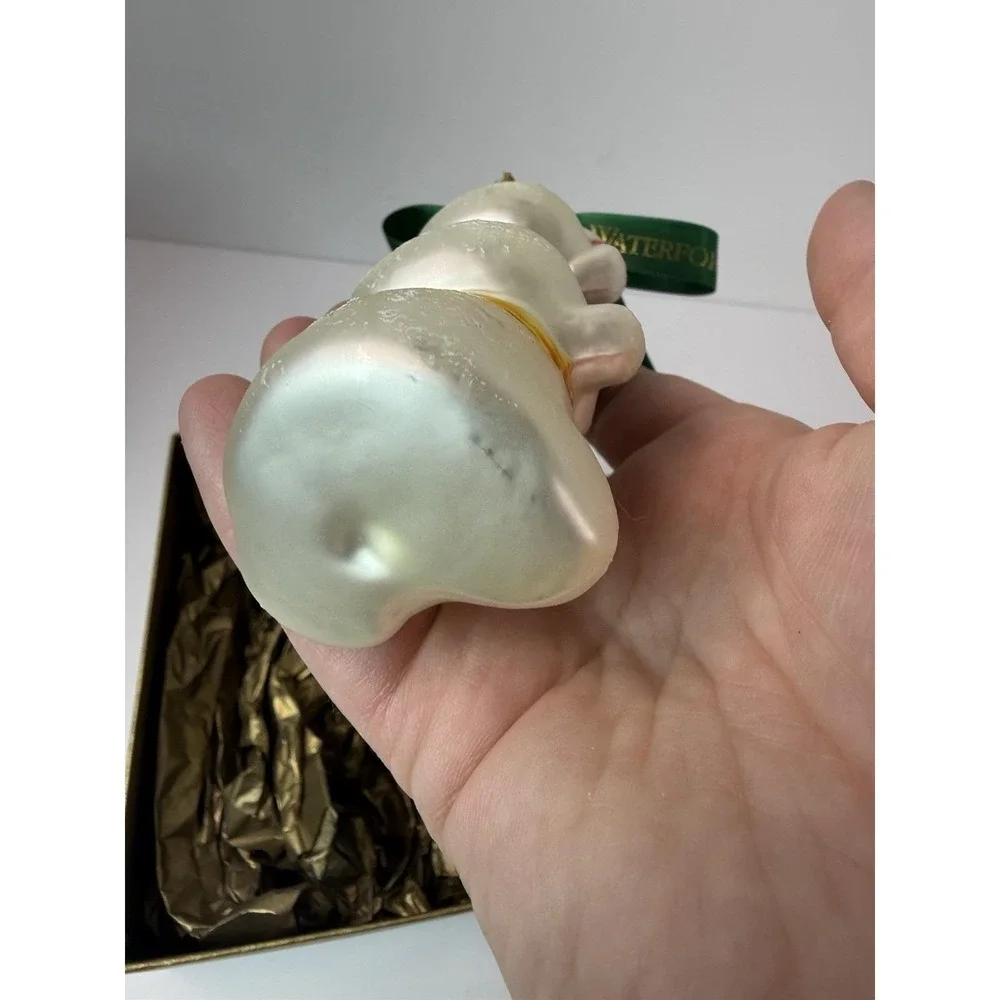 Waterford Blown Glass Holiday Heirlooms Three‎ Snowmen Christmas Ornament